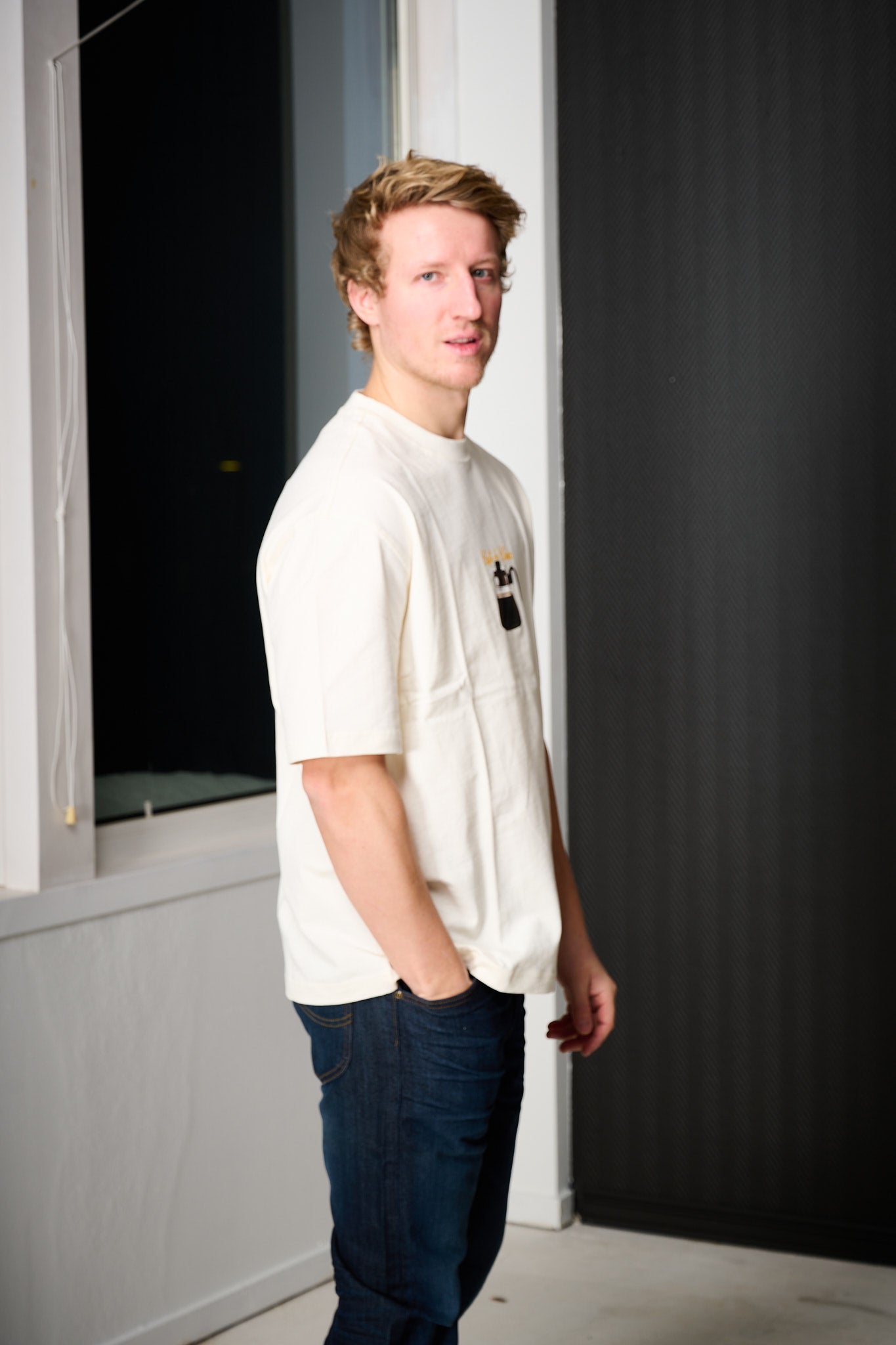 Relaxnorman ss Coffee Tee - Egret