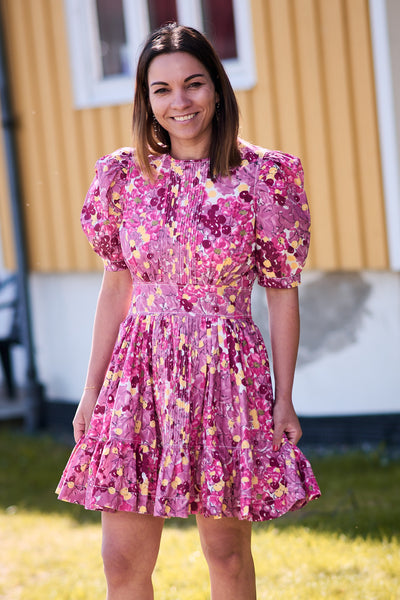 Poplin Mini dress Bright Field