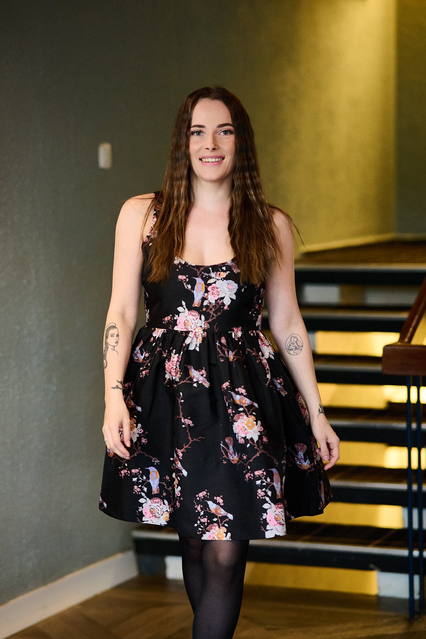 Taffeta Mini Dress - Wallpaper