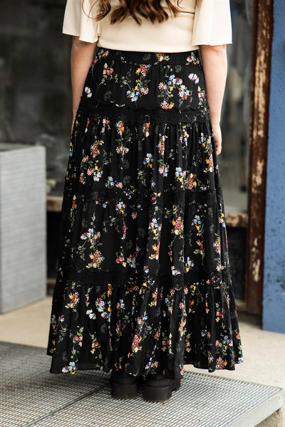 Cotton Club Maxi Skirt Midnight Pedal