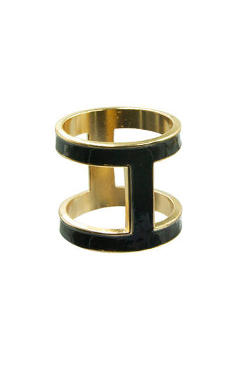 Skjerfring "H" - Sort