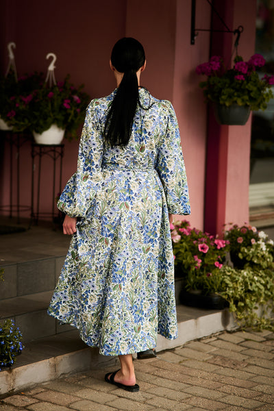 Linen Shirt Dress - Flora