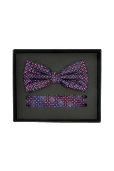 Sløyfe m/lommetørkle - Småmønstret Pomme