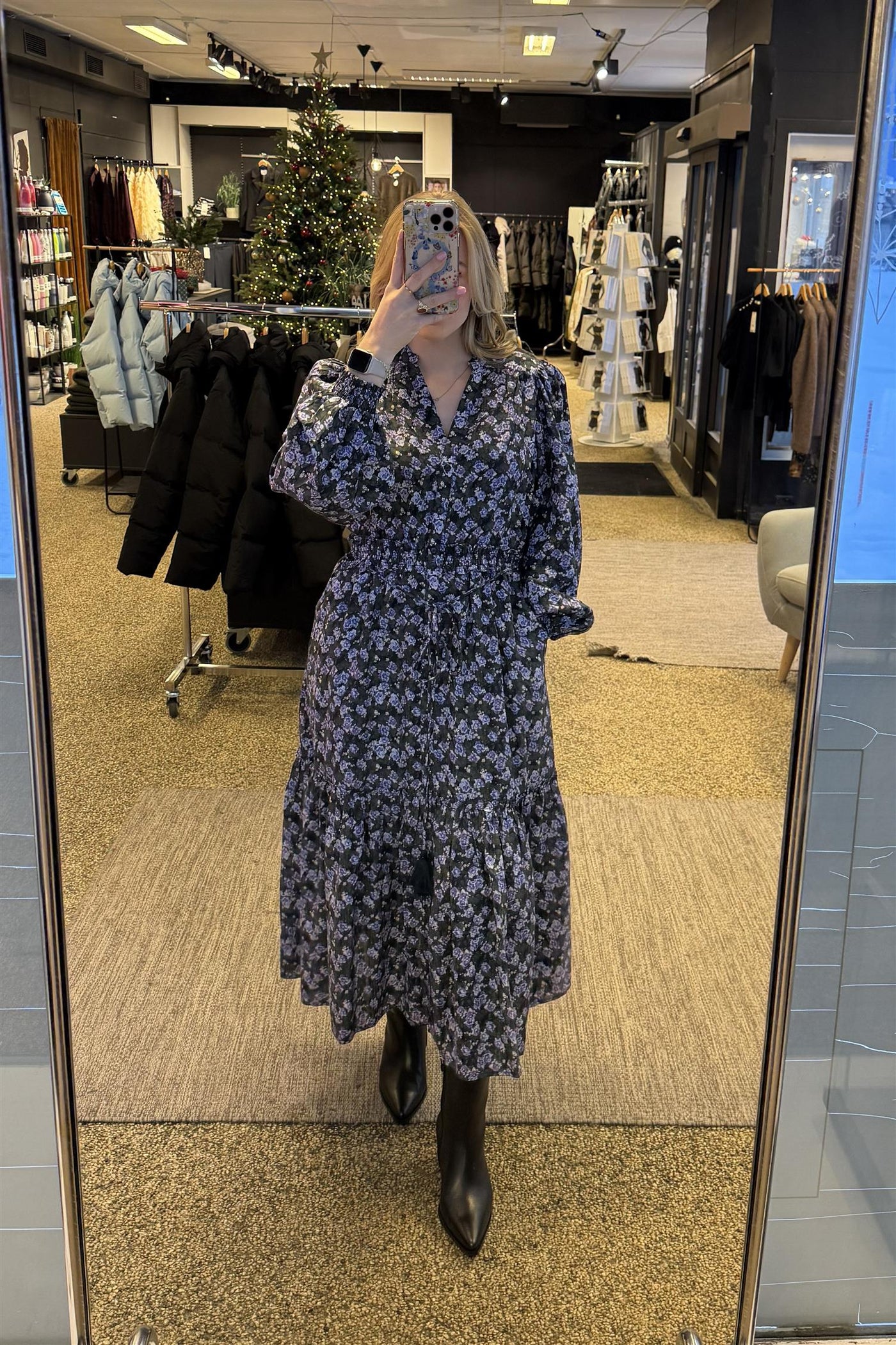 Bohemian Belt Dress - Winter Garden