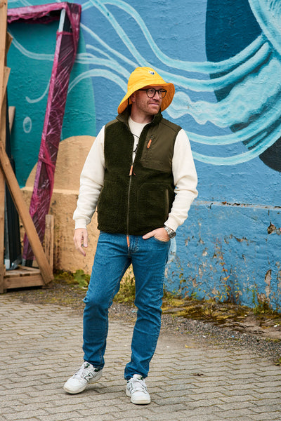 Mens Teddy Fleece Vest