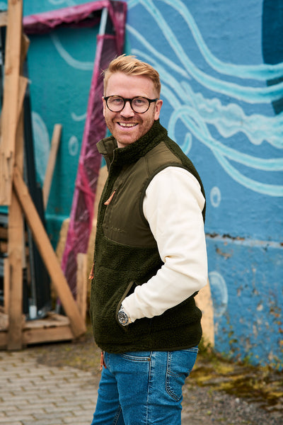 Mens Teddy Fleece Vest