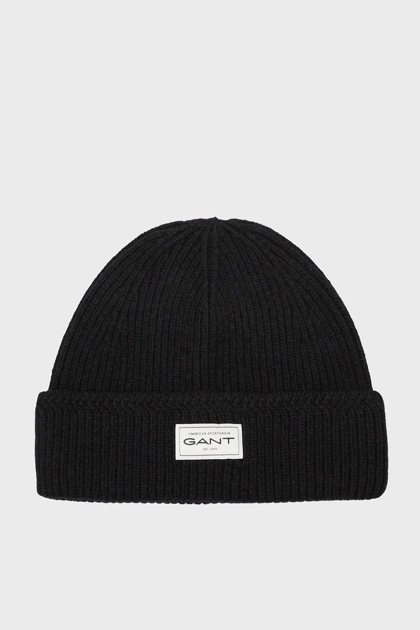 Wool Knit Beanie - Black