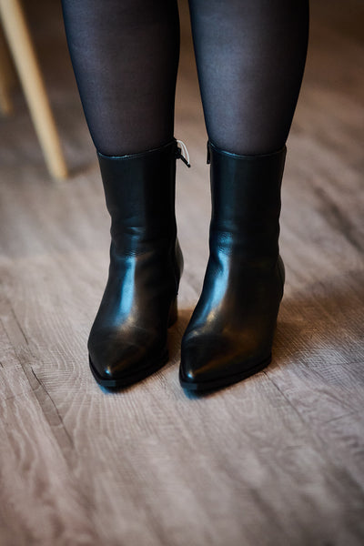 Stine Leather Boot - Black