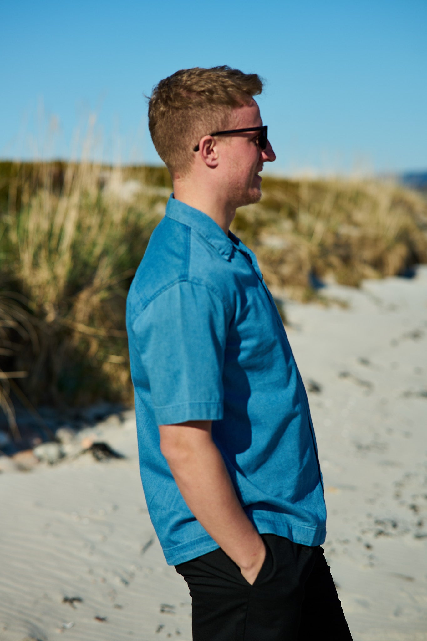 Rlxrick Denim SS Shirt Medium Blue Denim