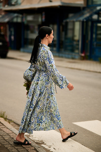 Linen Shirt Dress - Flora