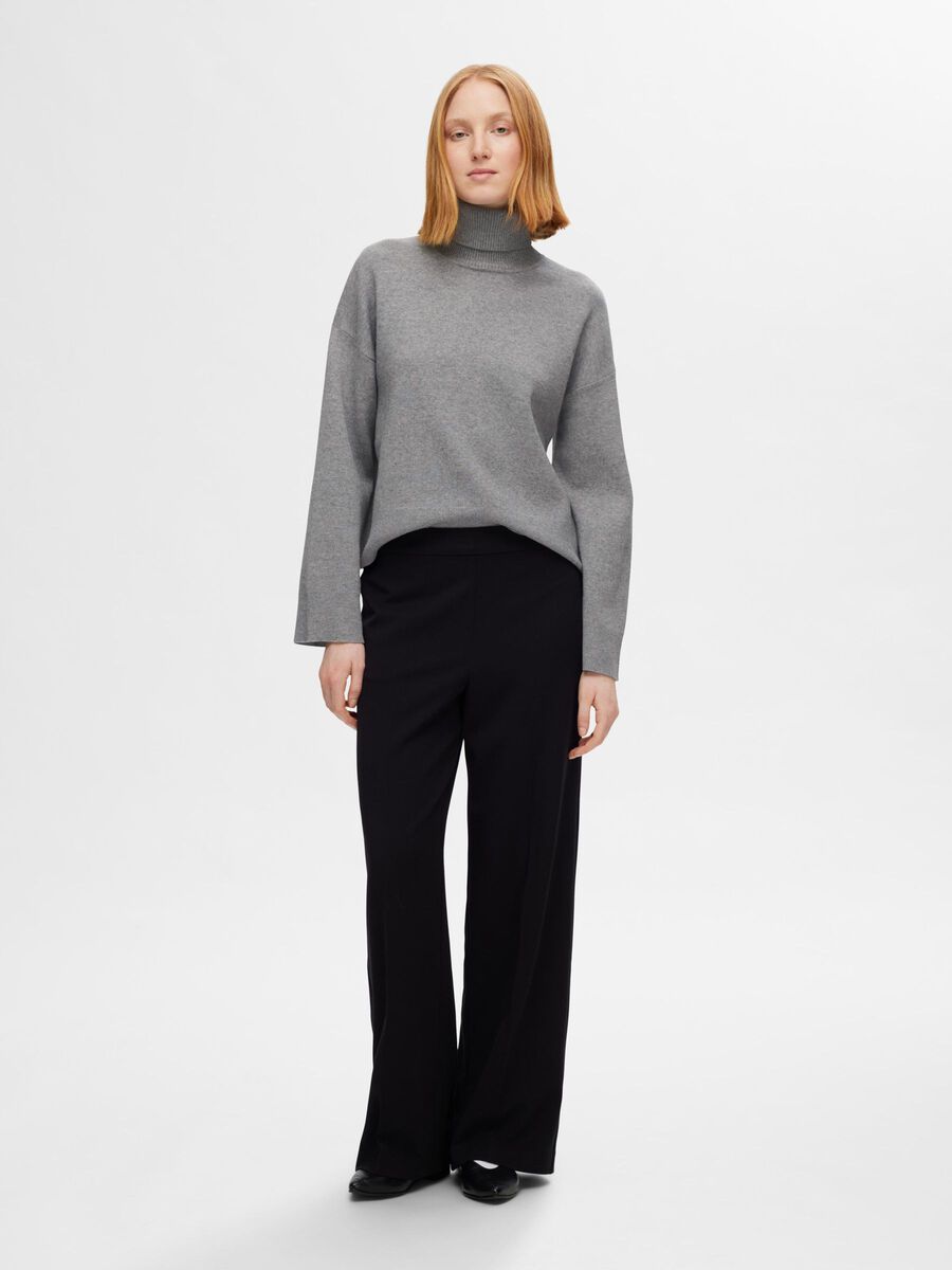 Kamma Ls Knit Roll Neck