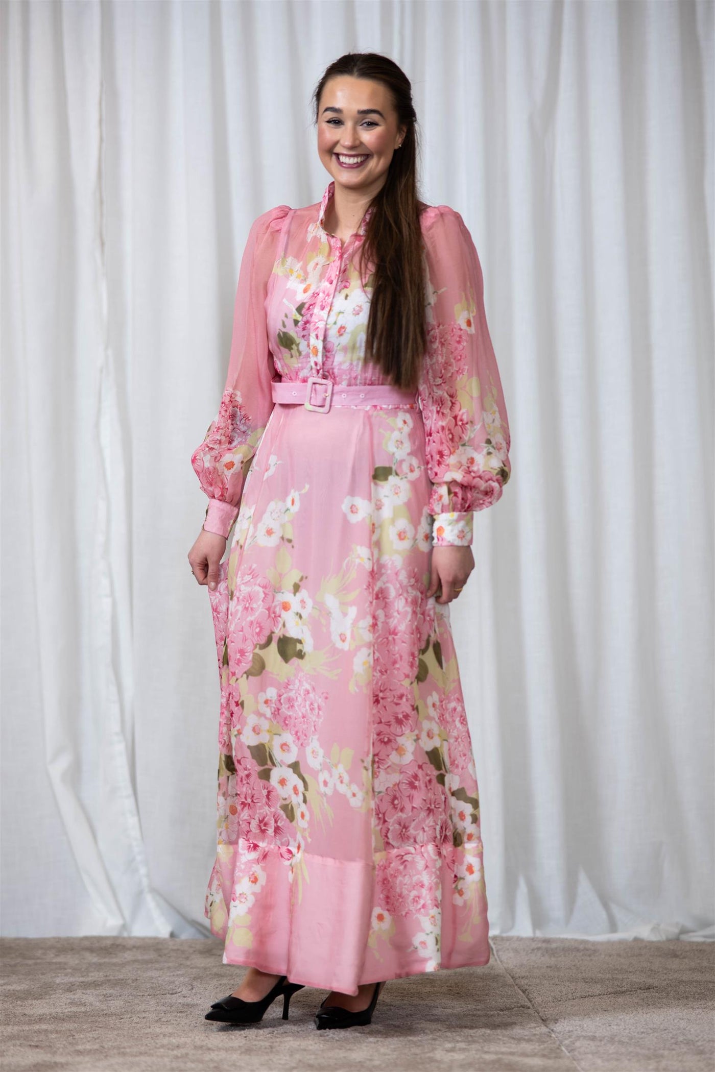 Organza Belt Dress