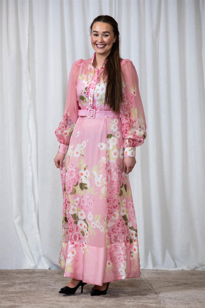 Organza Belt Dress