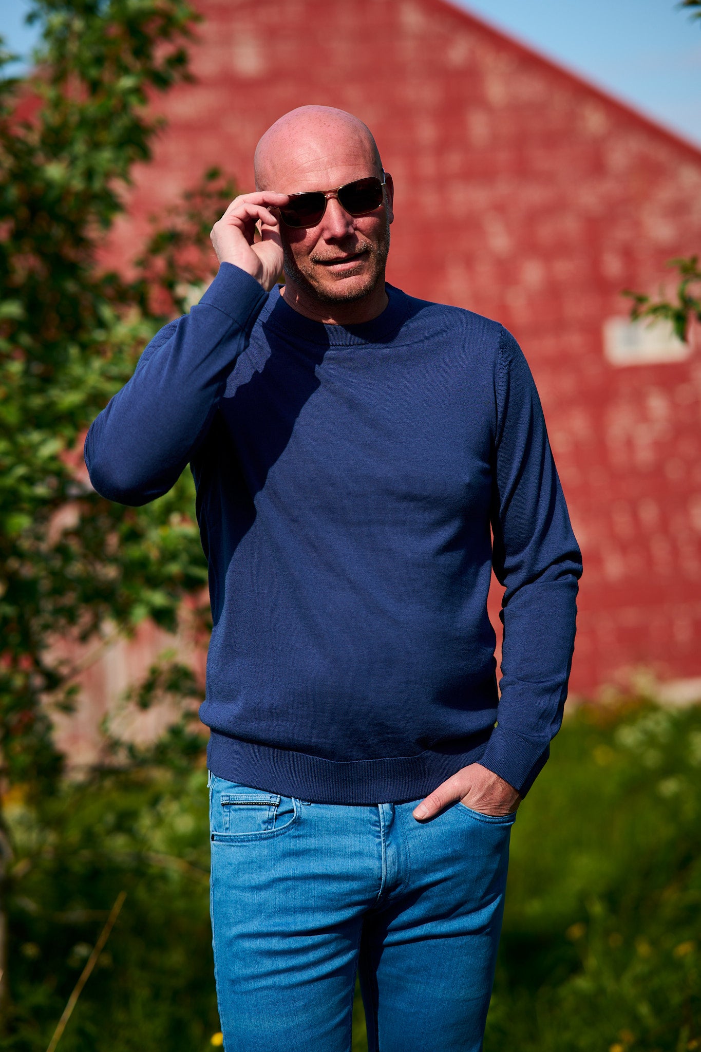 Tray Ls Knit Merino Crew Neck Noos - Oceana