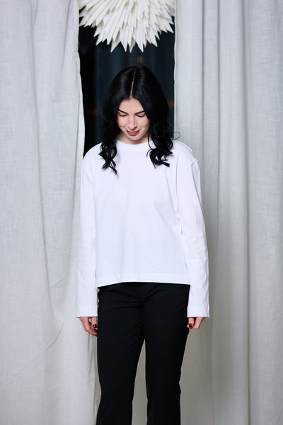 Essential Ls Boxy Tee - Bright White