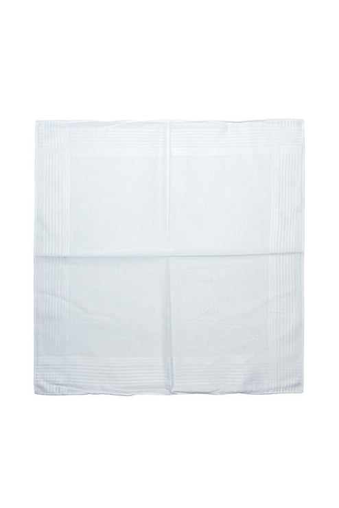 Lommetørkle Herre 6pk - Hvit