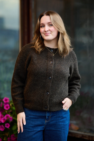 Lulu Ls Knit Short Cardigan - Delicioso