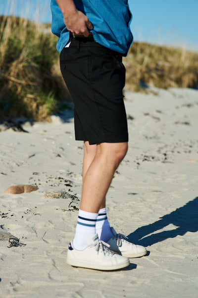 Reuglar-Leroy Pleat Shorts Black