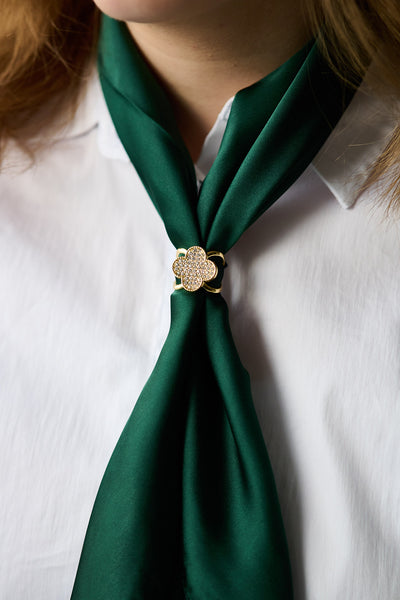 Firkløver Skjerfring - Gull