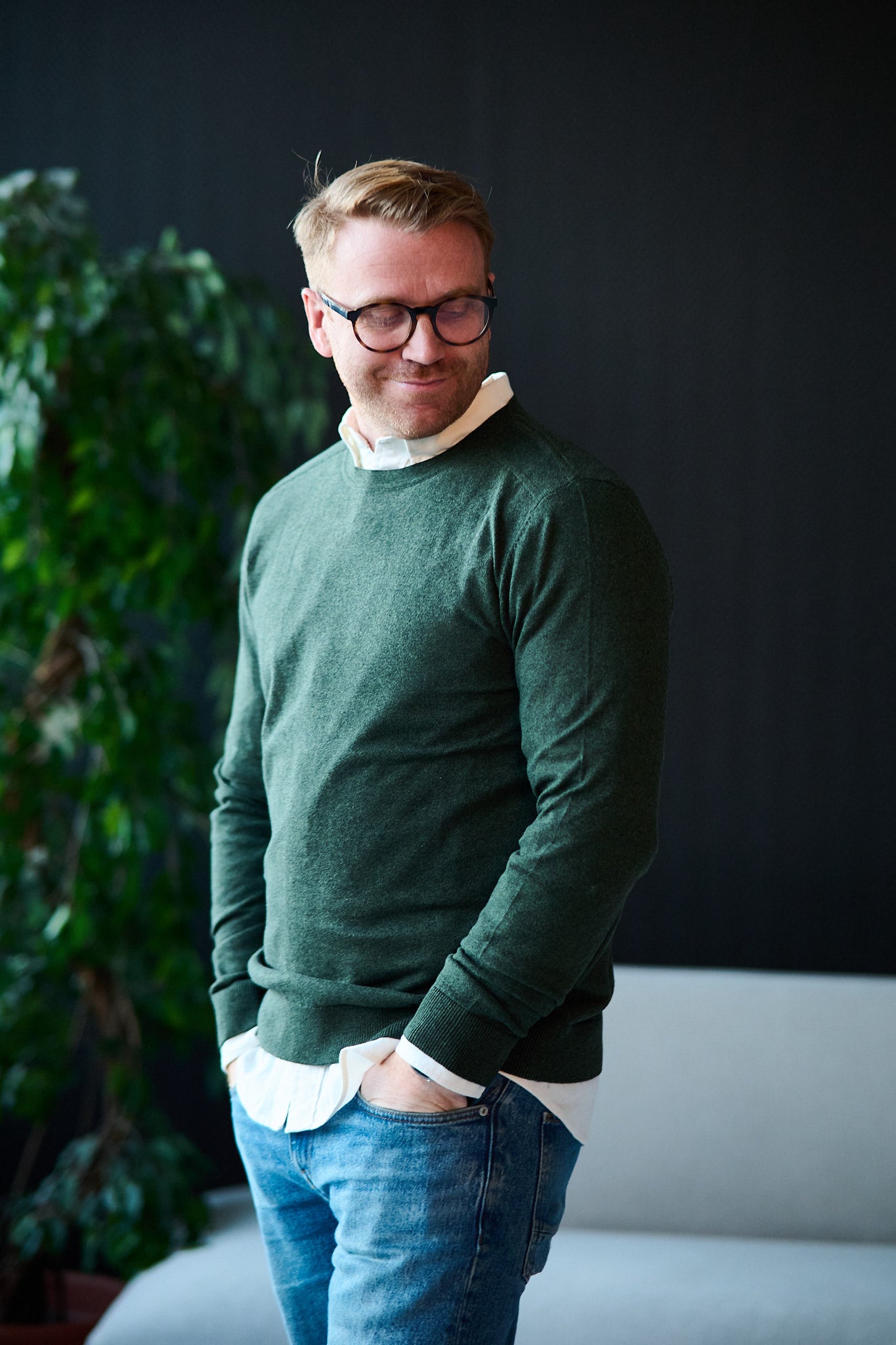 Berg Crew Neck - Forest Night