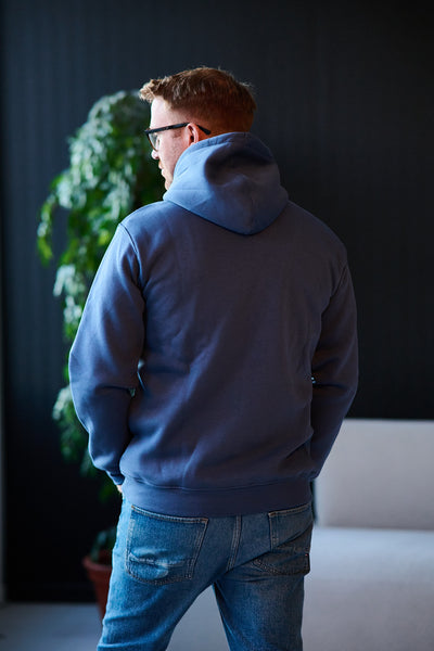 Hankie Logo Hood Sweat Noos - Vintage Indigo