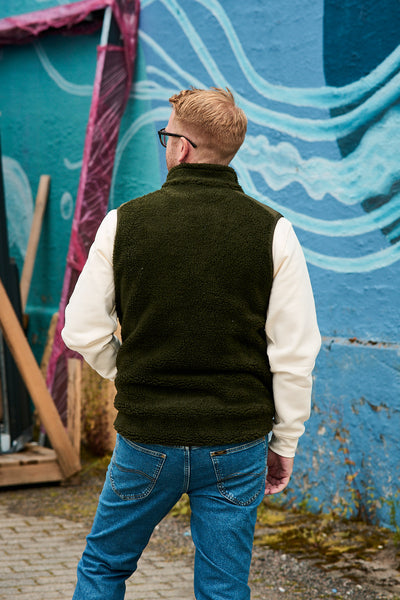 Mens Teddy Fleece Vest