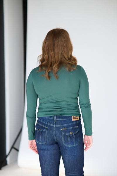 Perfect Line Turtle Long SL - Forest Green