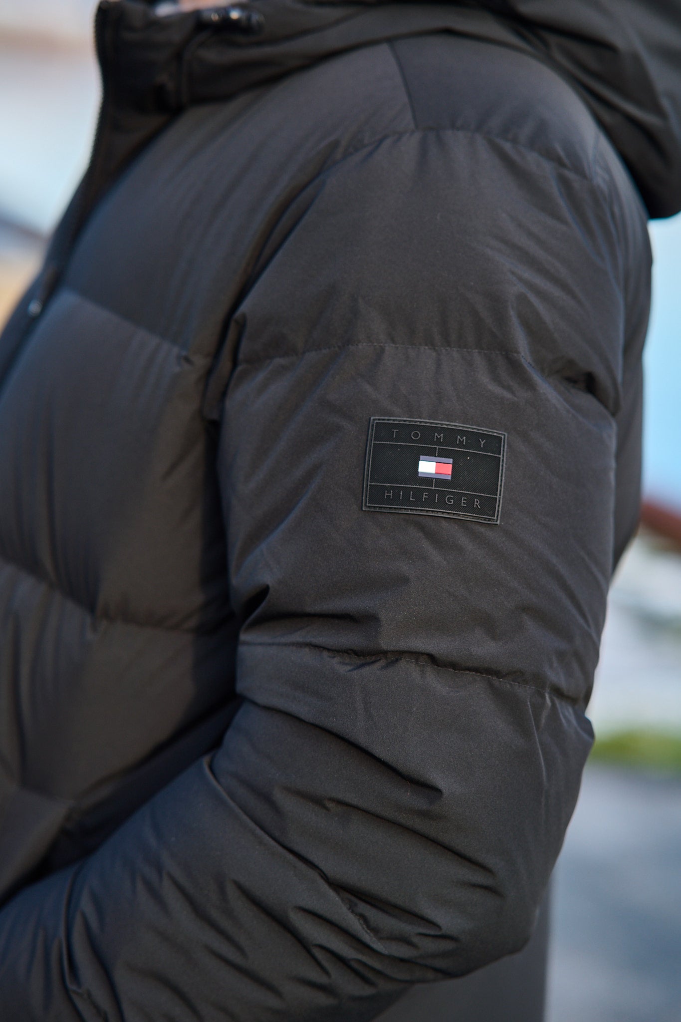 Down Hooded Puffer Jacket - Black