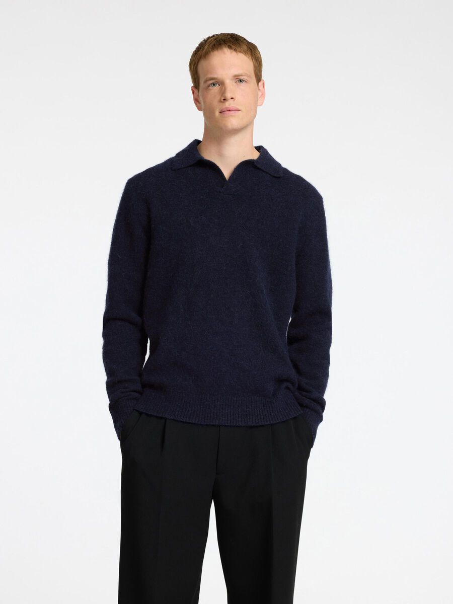 Rai Ls Knit Open Polo