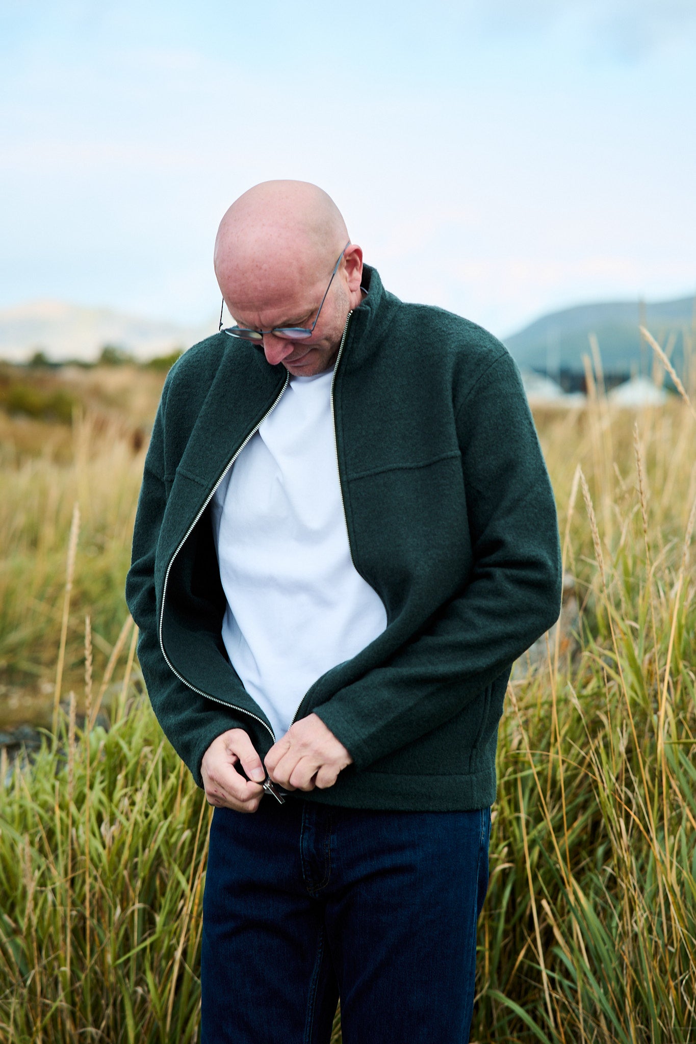 Nealy LS Knit Full Zip Cardigan - Deep Forest