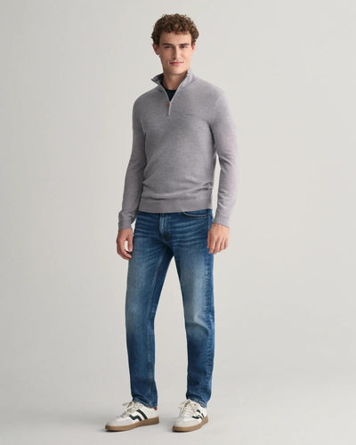 Extrafine Merino Wool Half Zip