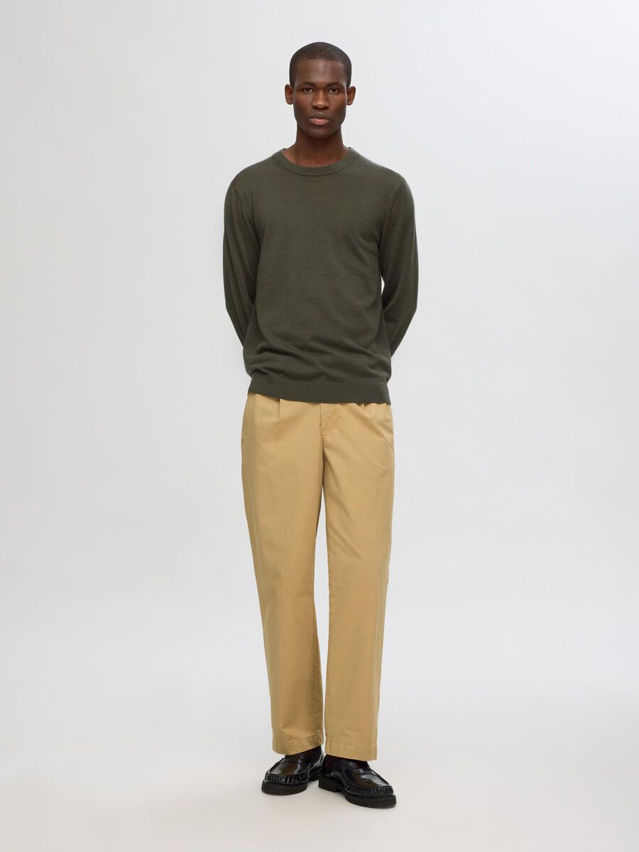 Tray LS Knit Merino Crew Neck