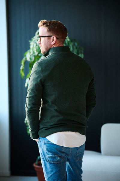 Berg LS Half Zip - Forest Night