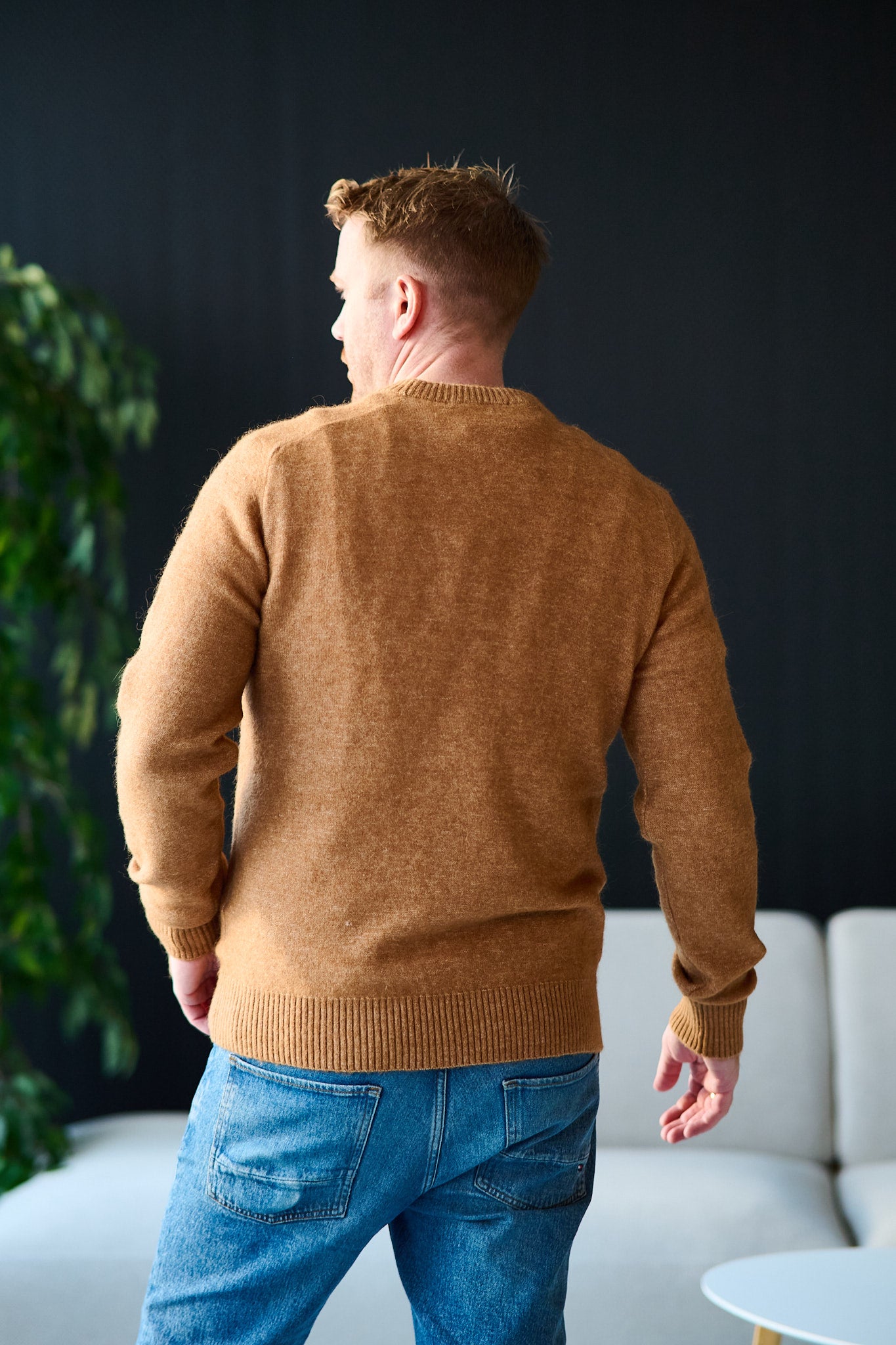 Rai LS Knit Crew Neck Chipmunk