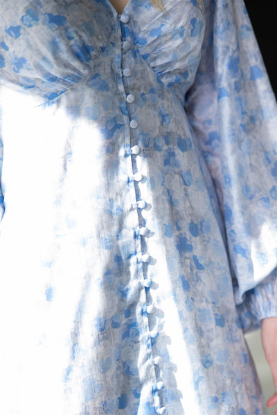 Bibz Ls Dress Blue Print