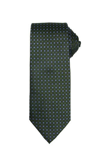 Silkeslips + Lommetørkle - 8cm - Grønn