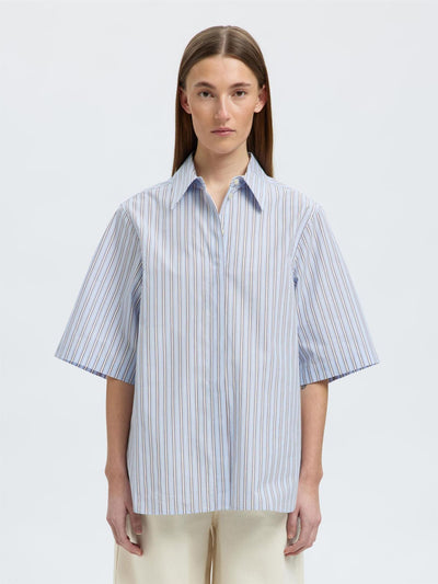Ellen 2/4 Striped Boxy Shirt