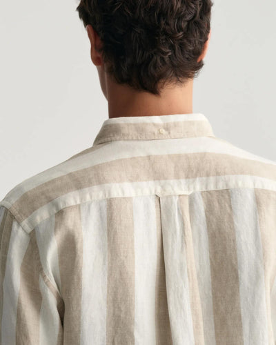 Reg Bold Stripe Linen Shirt