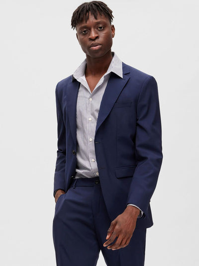 Slim-Myloelton Wool Blz - Navy  Blazer