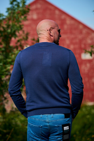 Tray Ls Knit Merino Crew Neck Noos - Oceana