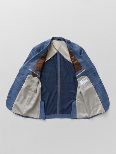 Slim-Crewe Blue Check Blz - Blue Heaven