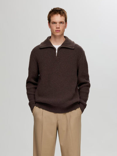 Land Ls Knit Half Zip