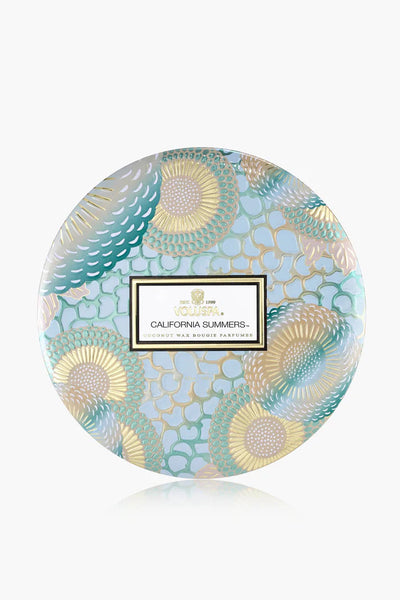 3-Wick Tin Candle - 40t California Summers