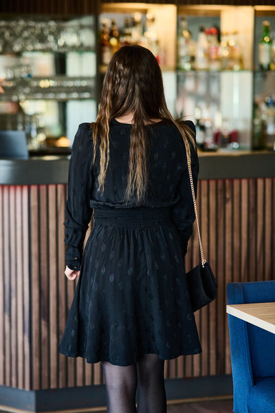 Viscose Mini Dress - Black