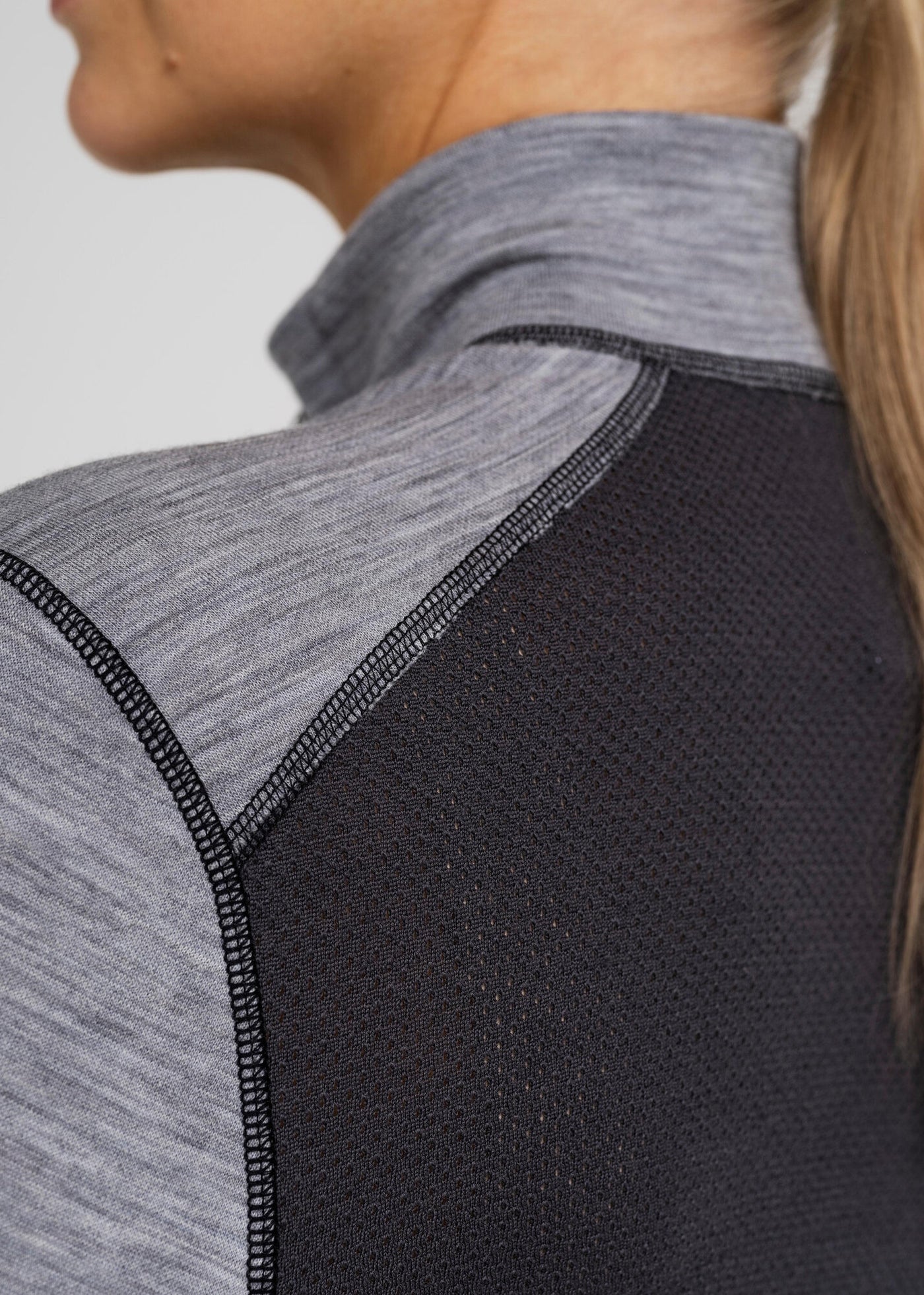 Womens Wool Mesh Zip