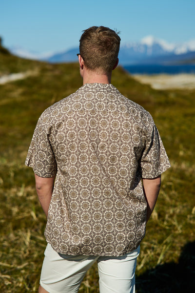 Relaxsun Shirt SS Resort - Oatmeal/Mosaic