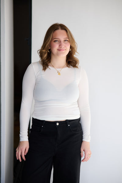 Perfect Line T-Shirt l/sl - Ivory