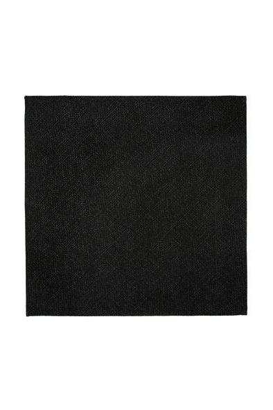 Silkeslips + Lommetørkle - 8cm - Sort