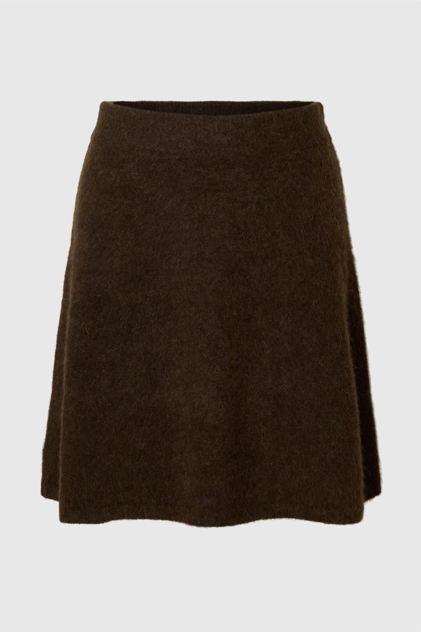 Lulu Brushed HW Knit Skirt - Delicioso