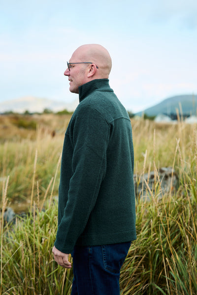 Nealy LS Knit Full Zip Cardigan - Deep Forest